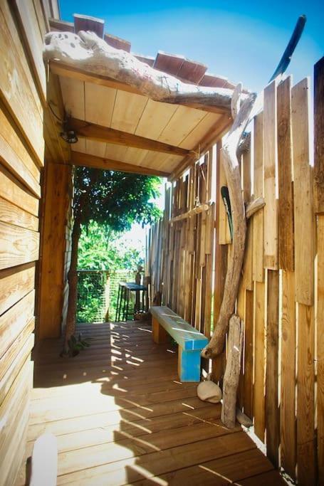 Bungalow Ecologique Avec Toilettes Seches Leu Kabanon Vue Mer Сен-Ле Екстер'єр фото